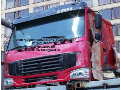 Кабина H2 красная со спальником HOWO (ХОВО) HW76 фото 1 Новокузнецк