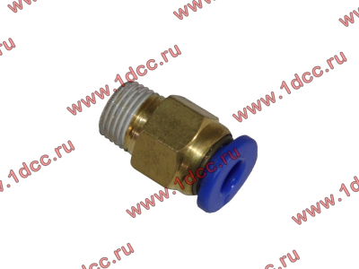 Фитинг (бронза, прямой, П конус 10) d-5 HOWO (ХОВО)  фото 1 Новокузнецк