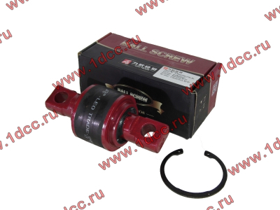 Сайлентблок реактивной штанги 85х57х152 со стопорным кольцом H (AZ9631523177-JX) КАЧЕСТВО HOWO (ХОВО) LEO700012A фото 1 Новокузнецк