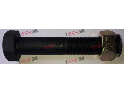 Болт M20х100 крепления нижней тяги с гайкой H2/H3 HOWO (ХОВО) Q151B20100TF2 фото 1 Новокузнецк